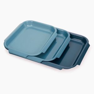 Nest? Bake Non-Stick 3-piece Blue Baking Pan Set