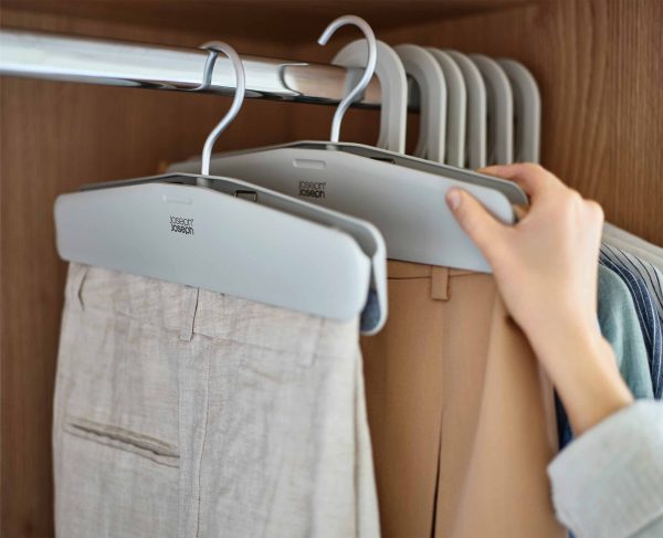 Orderly? Easy-grip Set of 2 Ecru Skirt & Pants Hangers - Image 3