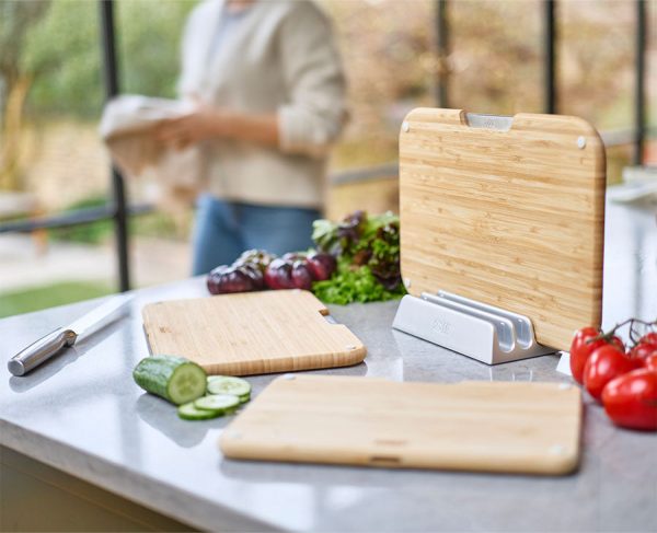 2-piece Bamboo Cutting Board & Knives Set - Image 4