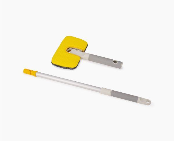 CleanTech? 2-in-1 Surface Scrubber Tool with Extension Pole