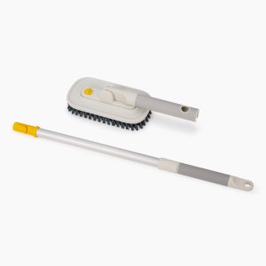CleanTech? 2-in-1 Tile Scrubber Tool with Extension Pole