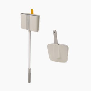 CleanTech? Wall-mounted Broom, Dustpan & Brush Set