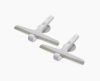 EasyStore? Pack of 2 Light Gray Shower Squeegees with Storage Hook