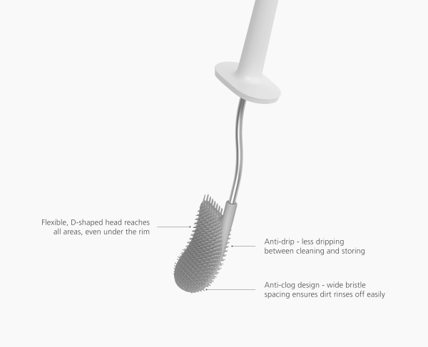 Flex? Lite Pack of 2 Stainless-Steel Toilet Brushes - Image 6