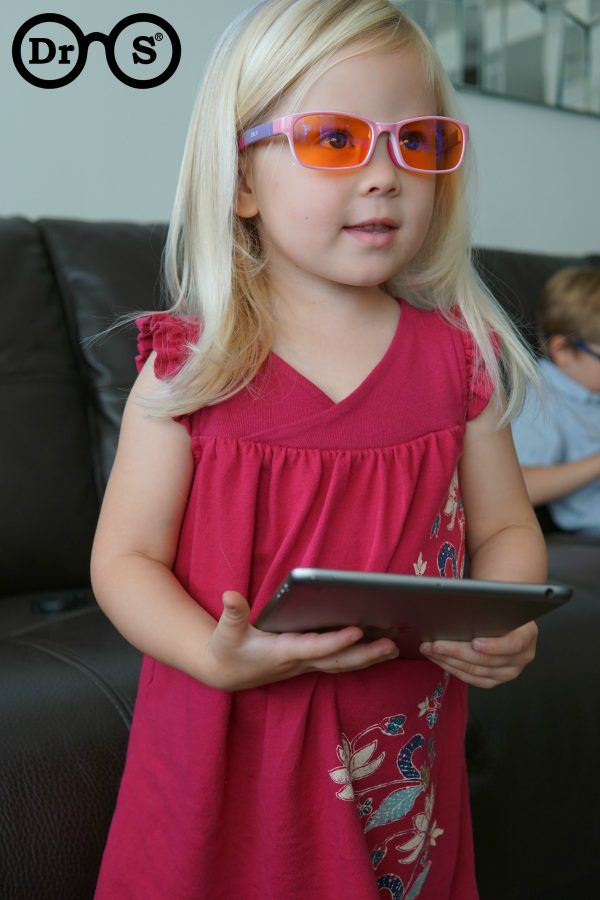 Girls Blue Blocking Glasses - Image 5