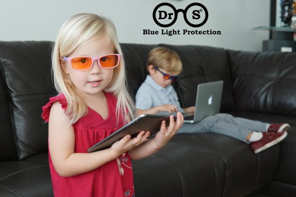 Girls Blue Blocking Glasses - Image 6