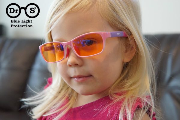 Girls Blue Blocking Glasses - Image 4